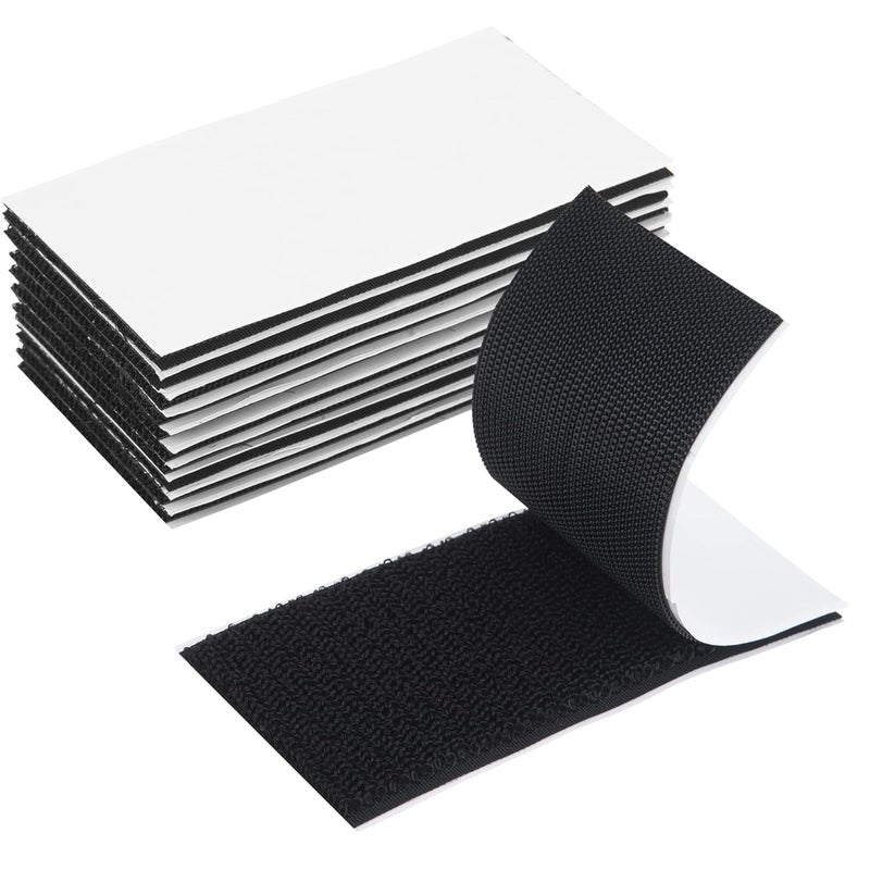 Gluest Adhesive Strip, 10Pairs Removeable Mounting Tape, Tape Wall amage Free Foam Tape for Poster Hanging, 2in x 4in, Double Sided Tapes for Wall Decor,Poster Hanger Black2in x 4in - Image 1